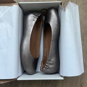 Dansko Mollie Metallic Pewter Flats